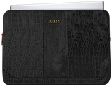 Кожена Чанта за Лаптоп и Таблет за PU Croco 11", Guess Protective NoteBook Sleeve Case, Черен
