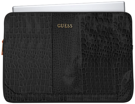 Кожена Чанта за Лаптоп и Таблет за PU Croco 11", Guess Protective NoteBook Sleeve Case, Черен