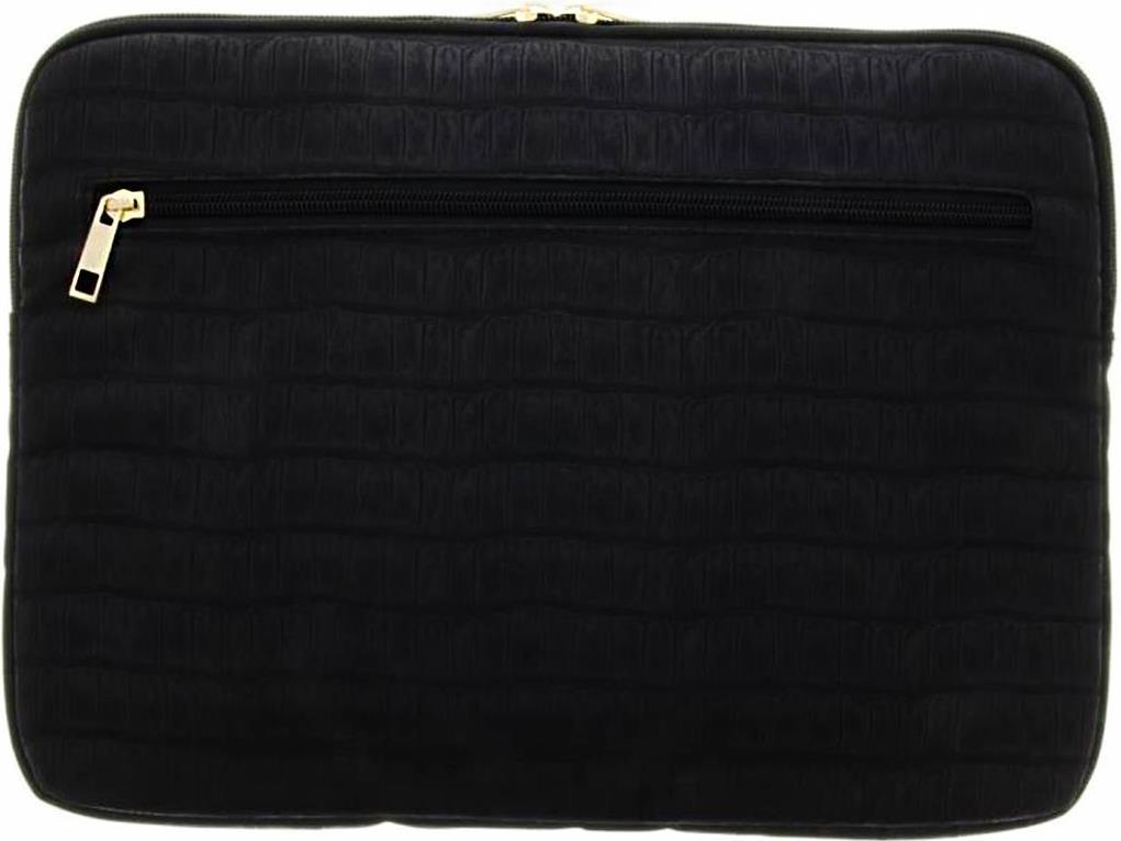 Кожена Чанта за Лаптоп и Таблет за PU Croco 11", Guess Protective NoteBook Sleeve Case, Черен (2)