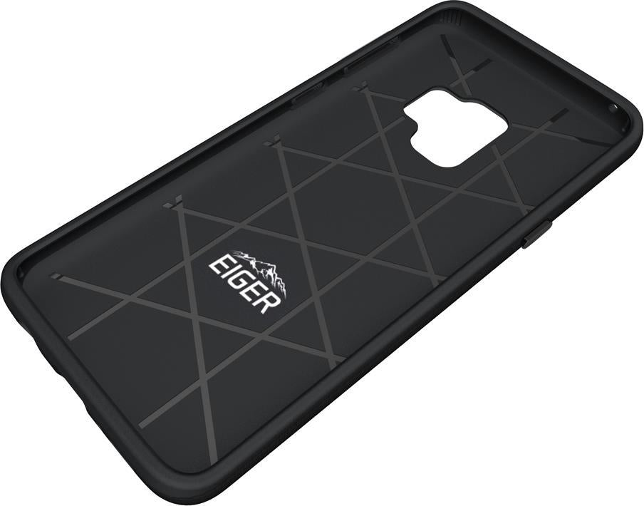Противоударен Хибриден Калъф за Samsung S9, Eiger North Case, Черен (4)