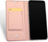 Кожен Калъф за Samsung S9 Plus, Dux Ducis Skin Pro Book Case, Розов (3)