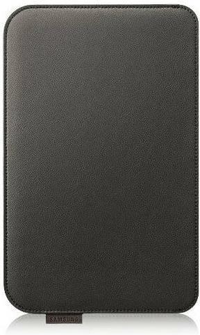 Оригинален Кожен Калъф Джоб за Samsung Tab 3 7" Pouh Case Leather Efc-1g5ldecstd, Черен