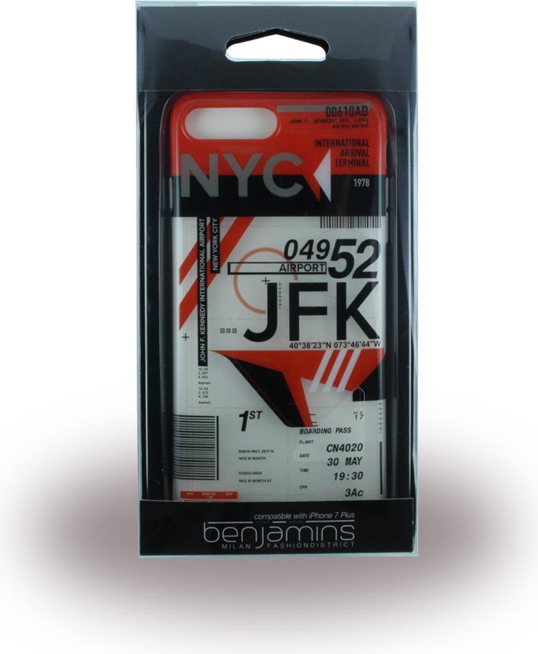 Луксозен Калъф за iPhone SE 2022/2020 8/7, Benjamins New York JFK Soft Case, Цветен (3)