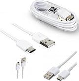 Оригинален USB-C Кабел за Samsung с Бързо Зареждане 1.2m EP-DN930CWE, Бял (Bulk) (2)