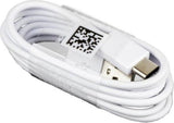 Оригинален USB-C Кабел за Samsung с Бързо Зареждане 1.2m EP-DN930CWE, Бял (Bulk)