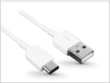Оригинален USB-C Кабел за Samsung с Бързо Зареждане 1.5m EP-DW700CWE, Бял (Bulk) (2)