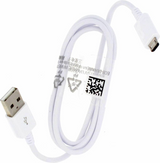 Оригинален micro-USB Кабел за Samsung 1m ECB-DU4AWE, Бял (Bulk)