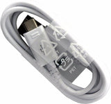 Оригинален micro-USB Кабел за Samsung с Бързо Зареждане 1.2m EP-DG925UWE, Бял (Bulk)