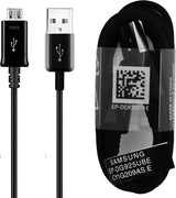 Оригинален micro-USB Кабел за Samsung с Бързо Зареждане 1.2m EP-DG925UBE, Черен (Bulk)