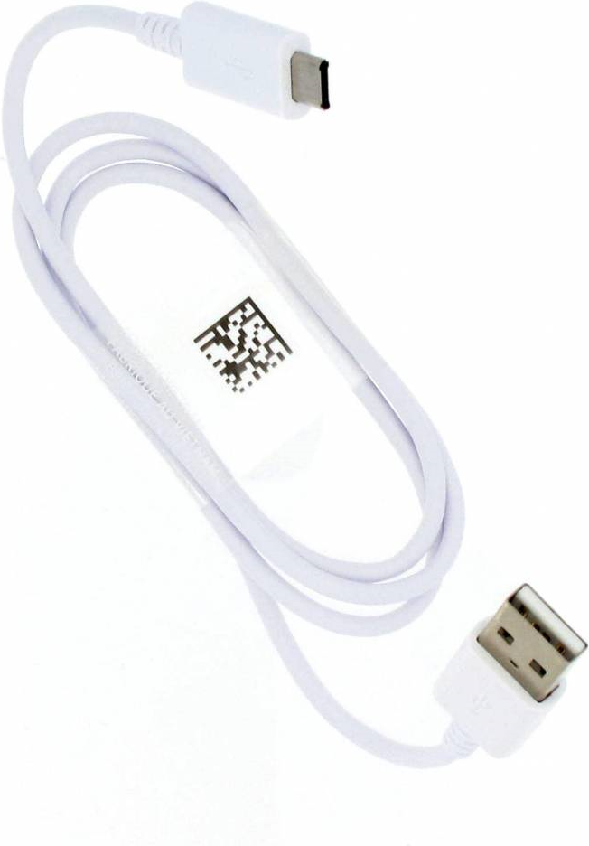 Оригинален micro-USB Кабел за Samsung 0.8m ECB-DU68WE, Бял (Bulk)