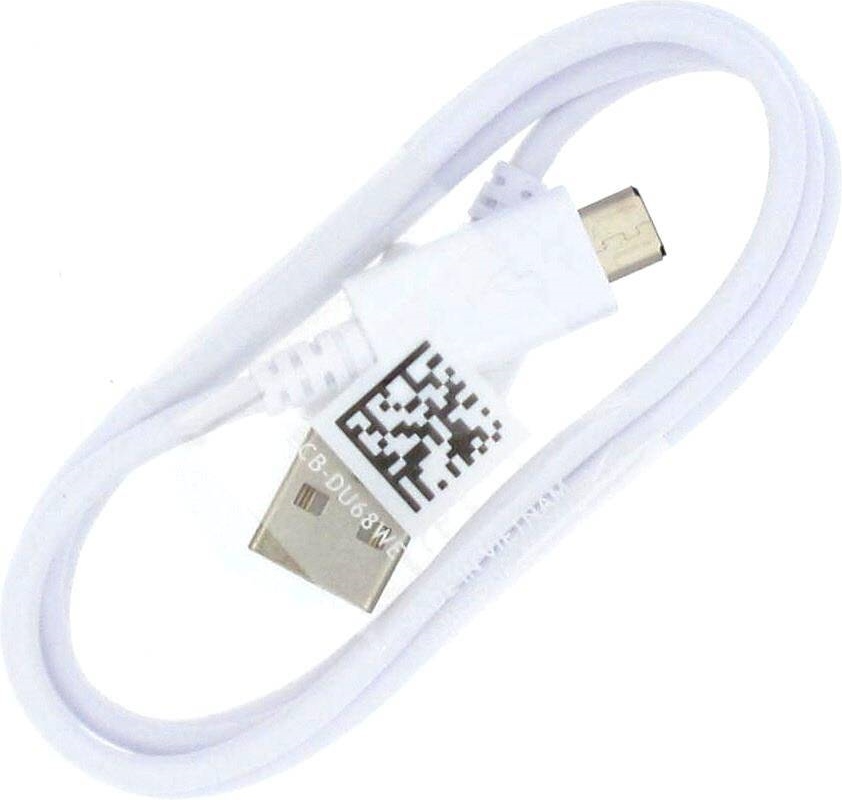 Оригинален micro-USB Кабел за Samsung 0.8m ECB-DU68WE, Бял (Bulk) (2)