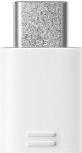 Оригинален Преход/Адаптер за Samsung micro-USB to USB-C EE-GN930BW, Бял (Bulk) (2)