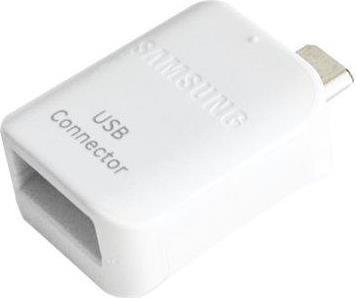 Оригинален Преход/Адаптер OTG за Samsung USB-A to micro-USB EE-UG930, Бял (Bulk)