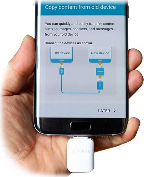 Оригинален Преход/Адаптер OTG за Samsung USB-A to micro-USB EE-UG930, Бял (Bulk) (4)