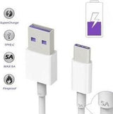 Оригинален USB-C Кабел за Huawei с Бързо Зареждане AP71 5A 1m, Бял (2)