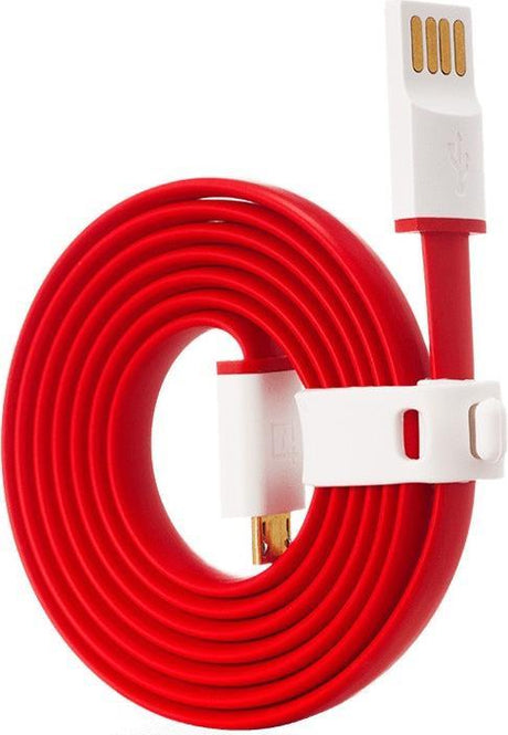 Оригинален micro-USB Кабел за Oneplus с Бързо Зареждане 4A 1m, Червен (Bulk) (3)