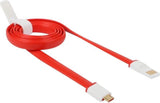 Оригинален micro-USB Кабел за Oneplus с Бързо Зареждане 4A 1m, Червен (Bulk) (2)