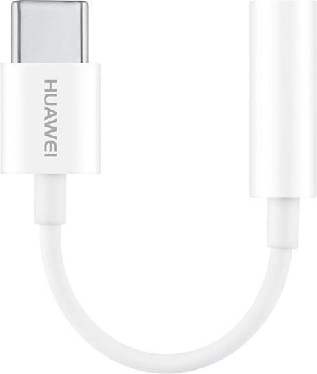 Оригинален Аудио Преход/Адаптер за Huawei USB-C to Aux 3.5mm CM20, Бял (2)