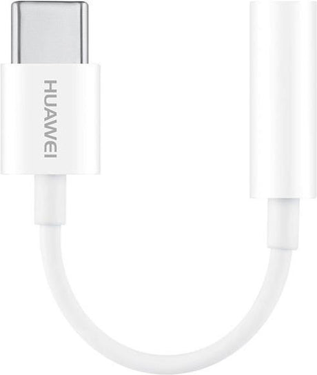 Оригинален Аудио Преход/Адаптер за Huawei USB-C to Aux 3.5mm CM20, Бял (Bulk)