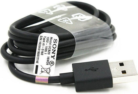 Оригинален USB-C Кабел за Sony с Бързо Зареждане 1m UCB20, Черен (Bulk)