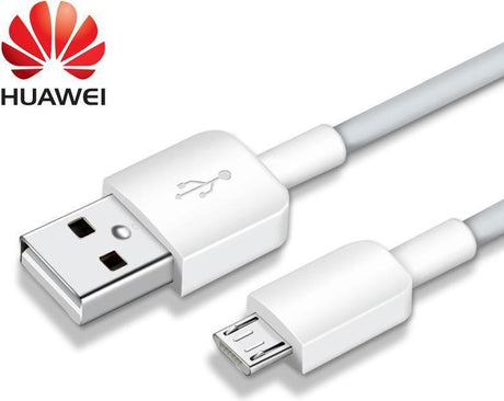 Оригинален micro-USB Кабел за Huawei 1m New HW12500369W, Бял (Bulk)