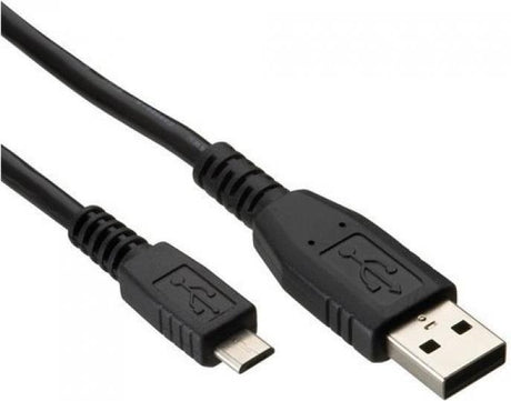 Оригинален micro-USB Кабел за Alcatel 1m CDA6050000C2, Черен (Bulk)