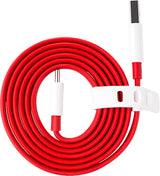 Оригинален USB-C Кабел за Oneplus с Бързо Зареждане Dash Round 1m, Червен (Bulk) (2)