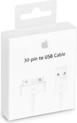 Оригинален USB Кабел за iPhone 4 и iPad 3, Apple 30-Pin Dock Ma591zm/c 1m, Бял