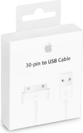 Оригинален USB Кабел за iPhone 4 и iPad 3, Apple 30-Pin Dock Ma591zm/c 1m, Бял