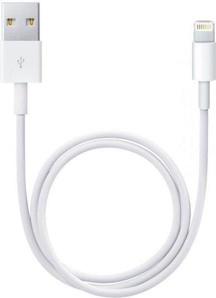 Оригинален USB Кабел за iPhone и iPad, Apple (Lightning) Me291zm/a 0.5m, Бял (Bulk) (2)