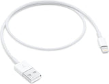 Оригинален USB Кабел за iPhone и iPad, Apple (Lightning) Me291zm/a 0.5m, Бял (Bulk)