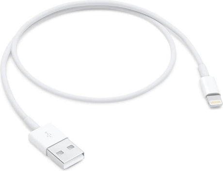 Оригинален USB Кабел за iPhone и iPad, Apple (Lightning) Me291zm/a 0.5m, Бял (Bulk)
