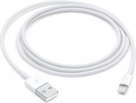 Оригинален USB Кабел за iPhone и iPad, Apple (Lightning) Md819zm/a 2m, Бял (Bulk) (2)