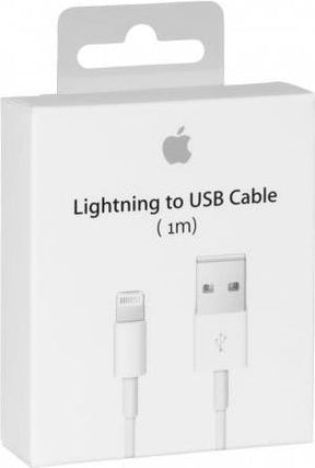Оригинален USB Кабел за iPhone и iPad, Apple (Lightning) MUQW3ZM/A 1m, Бял
