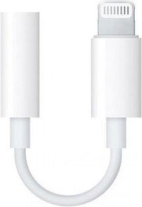 Оригинален Аудио Преход/Адаптер за iPhone и iPad, Apple Lightning to Aux 3.5mm Mmx62zm/a, Бял (Bulk)