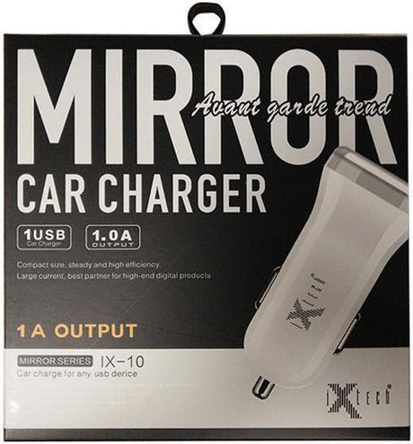 Зарядно за Кола, Mirror 12v Charger 2.1a IX-21, Бял (3)