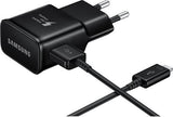 Оригинално Бързо Зарядно за Samsung S10, S9, S8 220v Fast Charger & USB-C Ep-Ta20ebe, Черен (2)