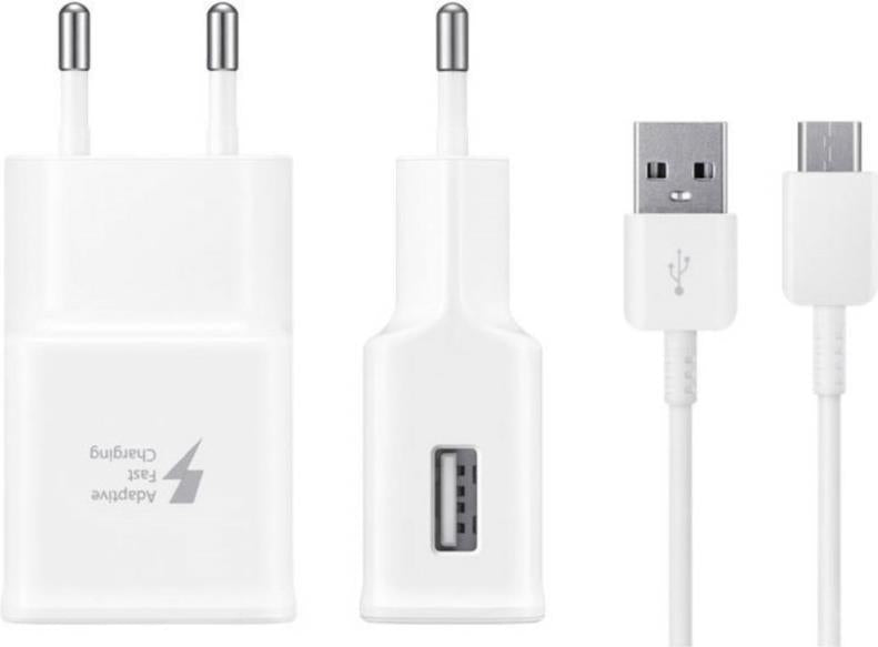 Оригинално Бързо Зарядно за Samsung S7, S6 220v Fast Charger & micro USB Ep-Ta20eweu, Бял (2)