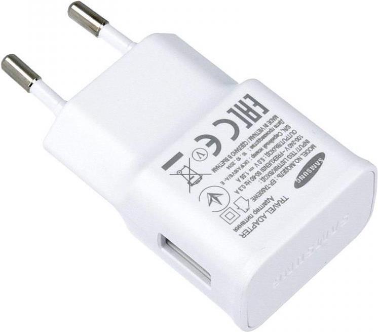 Оригинално Зарядно за Samsung 220v Charger 1.55a Ep-Ta50ewe, Бял (Bulk)