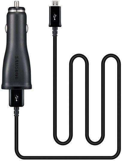 Оригинално Зарядно за Кола за Samsung S5, S4, S3 12v Charger 2a & micro USB ECA-U21CBE, Черен (2)
