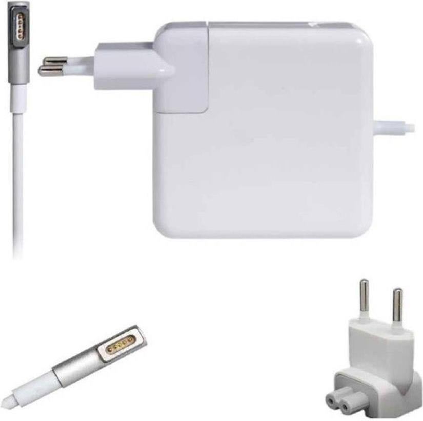 Оригинално Зарядно за MacBook, Apple 220v Magsafe 1 Charger A1374 45w, Бял (Bulk) (2)