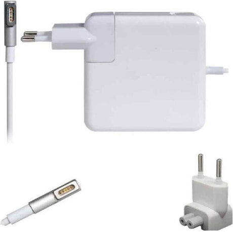 Оригинално Зарядно за MacBook, Apple 220v Magsafe 1 Charger A1374 45w, Бял (Bulk) (2)
