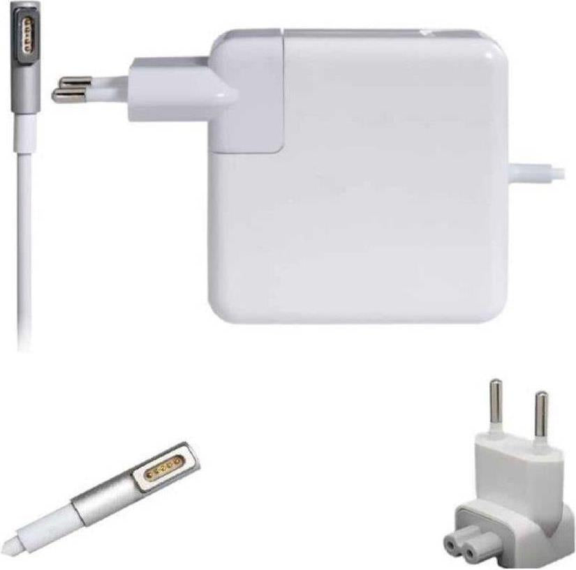 Оригинално Зарядно за MacBook, Apple 220v Magsafe 1 Charger A1343 85w, Бял (3)