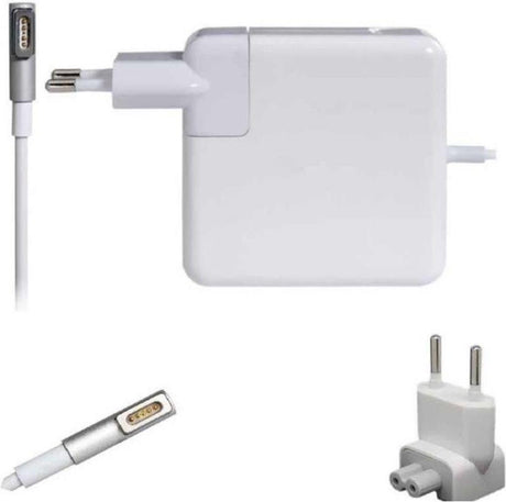 Оригинално Зарядно за MacBook, Apple 220v Magsafe 1 Charger A1344 60w, Бял (Bulk) (2)