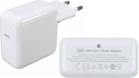 Оригинално Зарядно за MacBook, Apple 220v Charger USB-C A1540 29w, Бял (Bulk)