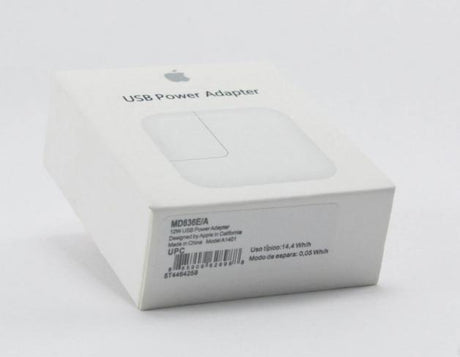 Оригинално Зарядно за iPad, Apple 220v Charger 2.4a Md836/A1401 12w, Бял (6)