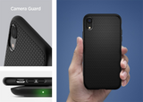 Противоударен Силиконов Калъф за iPhone XR, Spigen Liquid Air Case, Черен (6)
