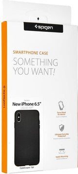 Противоударен Силиконов Калъф за iPhone XS/X, Spigen Liquid Air Case, Черен (9)