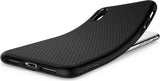 Противоударен Силиконов Калъф за iPhone XS/X, Spigen Liquid Air Case, Черен (5)