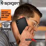 Противоударен Силиконов Калъф за iPhone XR, Spigen Liquid Air Case, Черен (2)